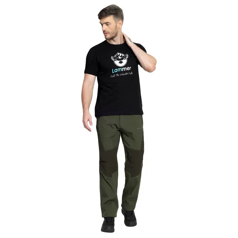 Lammer Men’s Mojo Slub Cotton Eagle Printed T-shirt - T-shirt