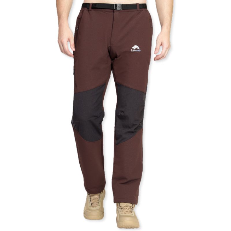 Lammer Men’s Nylon Four Way Stretch Hiking & Trekking Pants - Maroon / M - Cargos and Pants