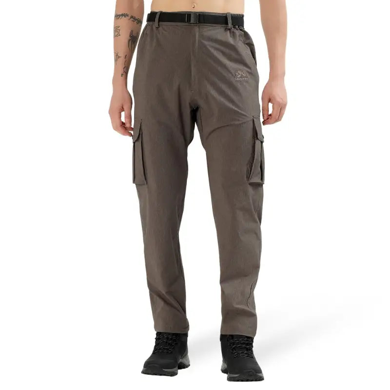 Lammer Men’s Ripstop Nylon 4-Way Stretch Trekking Pants - Brown / M - Cargos and Pants