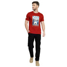 Lammer Men’s Slub Cotton Sunrise Printed T-shirt - T-shirt