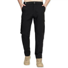 Lammer Men’s Soft Shell 6 Pockets Hiking & Trekking Pants - Black / M - Cargos and Pants