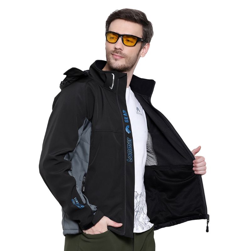 Lammer Men’s Soft-Shell Full Sleeves Jacket - Winter Jacket