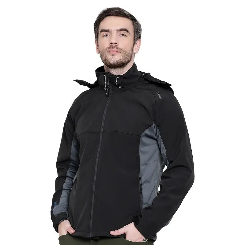 Lammer Men’s Soft-Shell Full Sleeves Jacket - Winter Jacket