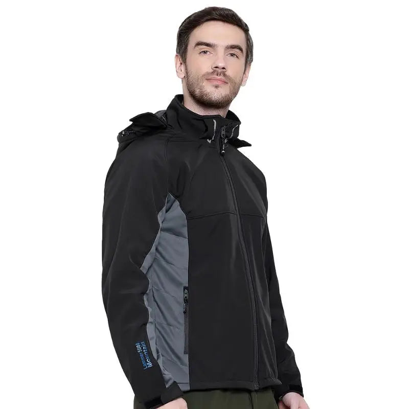 Lammer Men’s Soft-Shell Full Sleeves Jacket - Winter Jacket