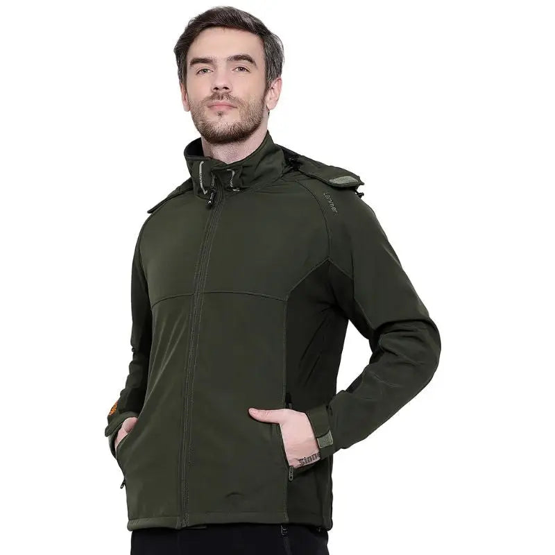 Lammer Men’s Soft-Shell Full Sleeves Jacket - Winter Jacket