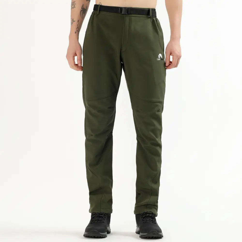 Lammer Men’s Soft Shell Himal Hiking & Trekking Pants - Green / M - Cargos and Pants