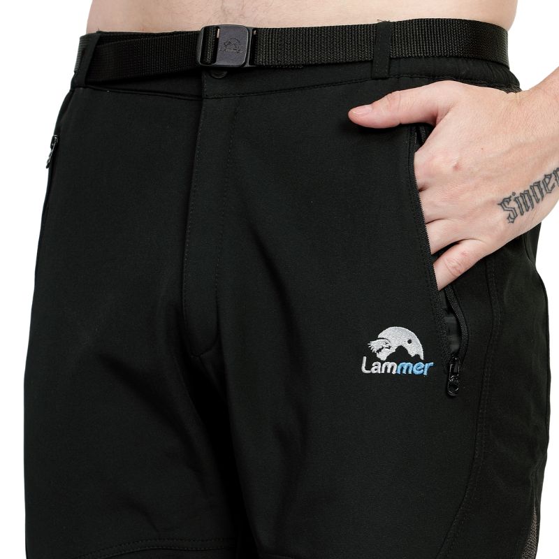 Lammer Men’s Soft Shell Water Resistant Hiking & Trekking Pants - Cargos and Pants