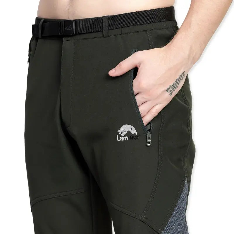 Lammer Men’s Soft Shell Water Resistant Hiking & Trekking Pants - Cargos and Pants