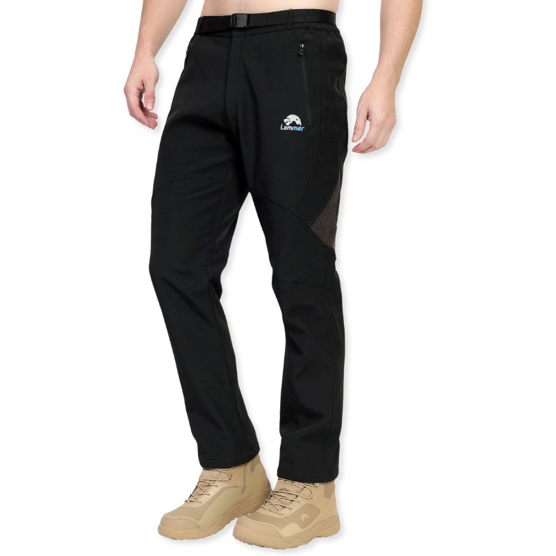 Lammer Men’s Soft Shell Water Resistant Hiking & Trekking Pants - Cargos and Pants