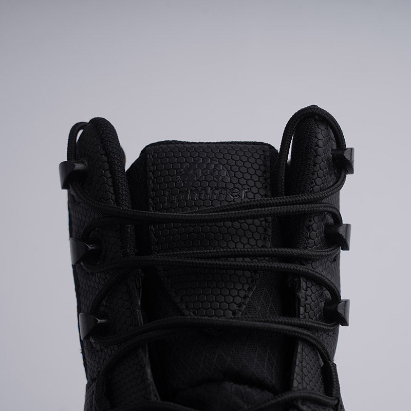 Lammer Men's Tactical-1 lightweight shoes in black with rugged design and breathable mesh upper for outdoor activities.