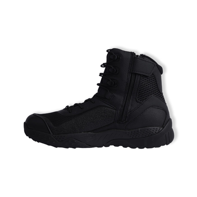 Lammer Men's Tactical-1 lightweight tactical shoes in black with durable sole and supportive design for outdoor activities.