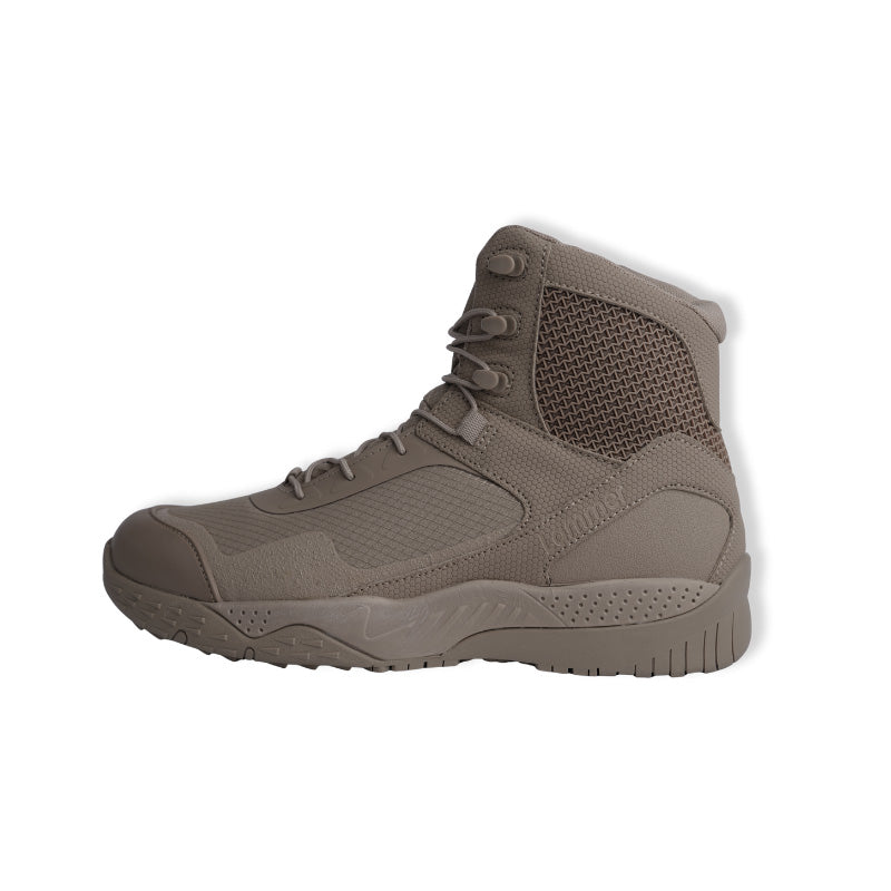 Lammer Men's Tactical-1 lightweight shoes in dark gray with breathable mesh and durable rubber soles, designed for tactical use.