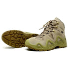 Lammer Men's Tactical-3 Mid Ankle Shoes in dark gray, featuring sturdy design and tactical sole for outdoor and work use.