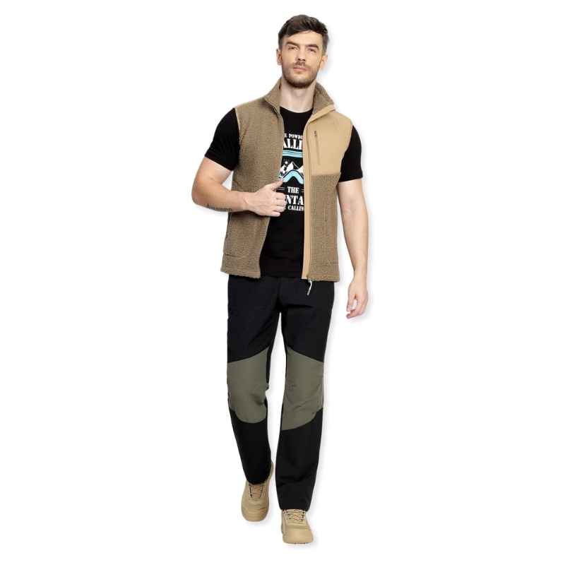 Lammer Men’s Teddy 006 Coral Fleece Vest Jacket - Vest Jacket