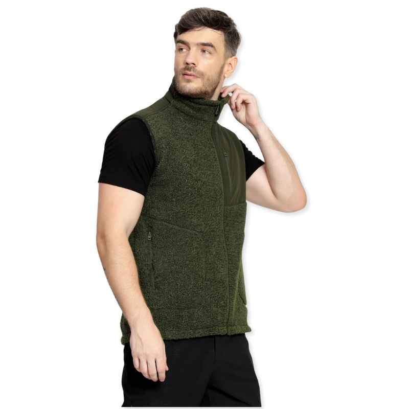 Lammer Men’s Teddy 006 Coral Fleece Vest Jacket - Vest Jacket