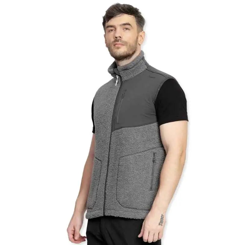 Lammer Men’s Teddy 006 Coral Fleece Vest Jacket - Vest Jacket