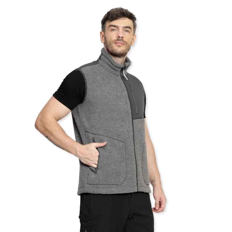 Lammer Men’s Teddy 006 Coral Fleece Vest Jacket - Vest Jacket