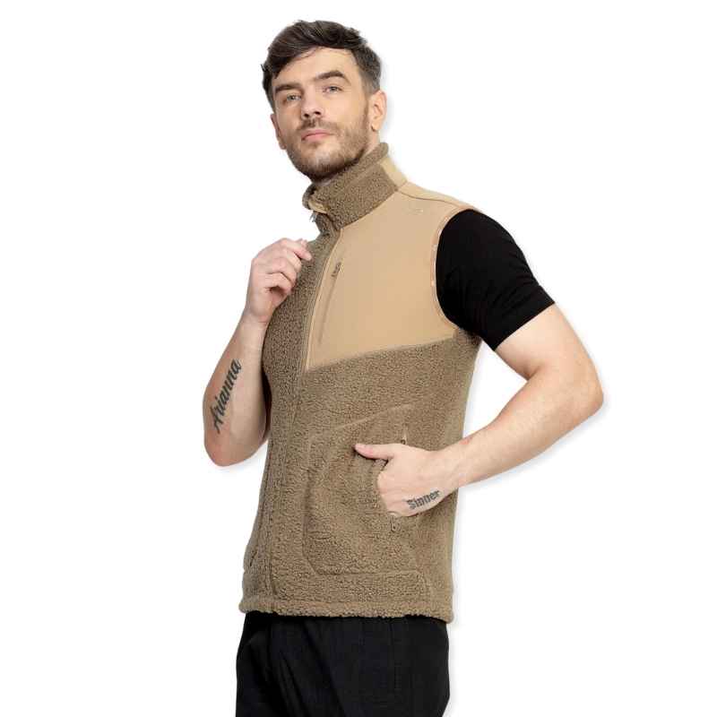 Lammer Men’s Teddy 006 Coral Fleece Vest Jacket - Vest Jacket