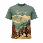 Lammer Men’s The Lam Moto– Premium Outdoor Adventure Graphic T-Shirt - Teal / S - T-shirt
