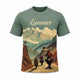 Lammer Men's  The Lam Moto– Premium Outdoor Adventure Graphic T-Shirt