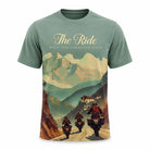 Lammer Men’s The Ride Premium Outdoor Adventure Graphic T-Shirt - Teal / S - T-shirt