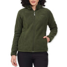 Lammer Women’s Bonded Coral Fleece Full Sleeves Jacket - Green / M - Wind Jacket