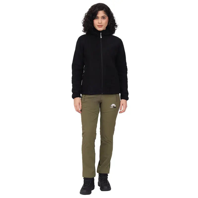 Lammer Women’s Bonded Coral Fleece Full Sleeves Jacket - Wind Jacket