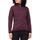 Lammer Women’s Fleece Full Sleeves Jacket - Dark Maroon / S - Wind Jacket