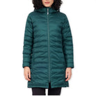 Lammer Womens Long Poly Jacket With Detachable Hood - Green / M - Wind Jacket