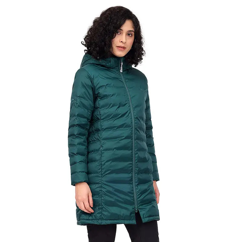 Lammer Womens Long Poly Jacket With Detachable Hood - Wind Jacket