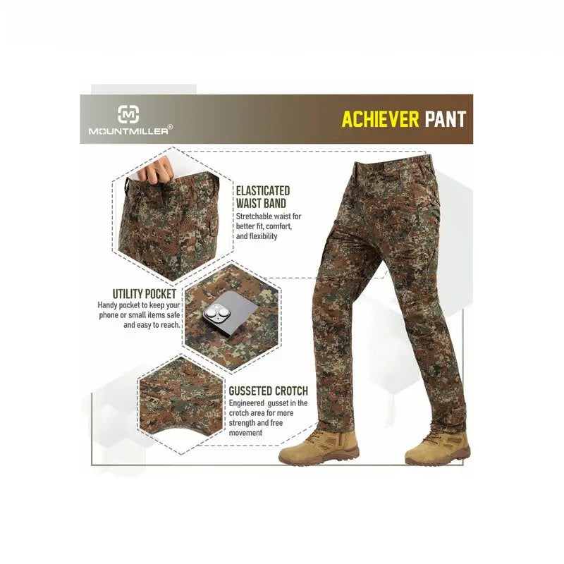 MountMiller Men’s Achiever Tactical Pant - Cargos and Pants
