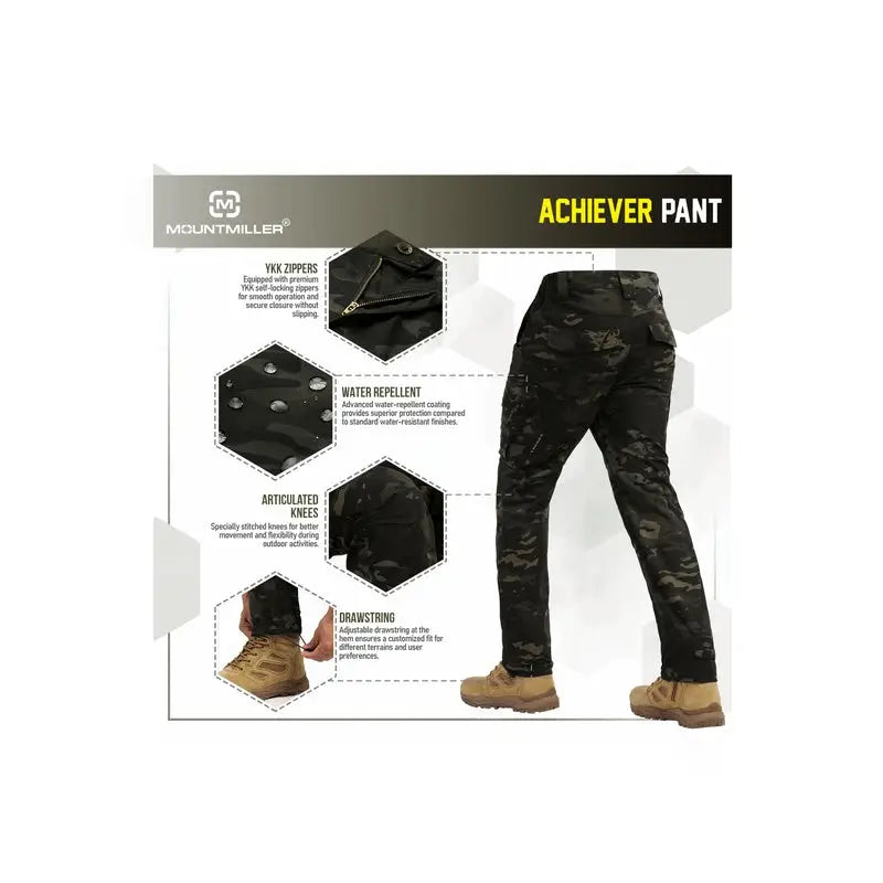 MountMiller Men’s Achiever Tactical Pant - Cargos and Pants
