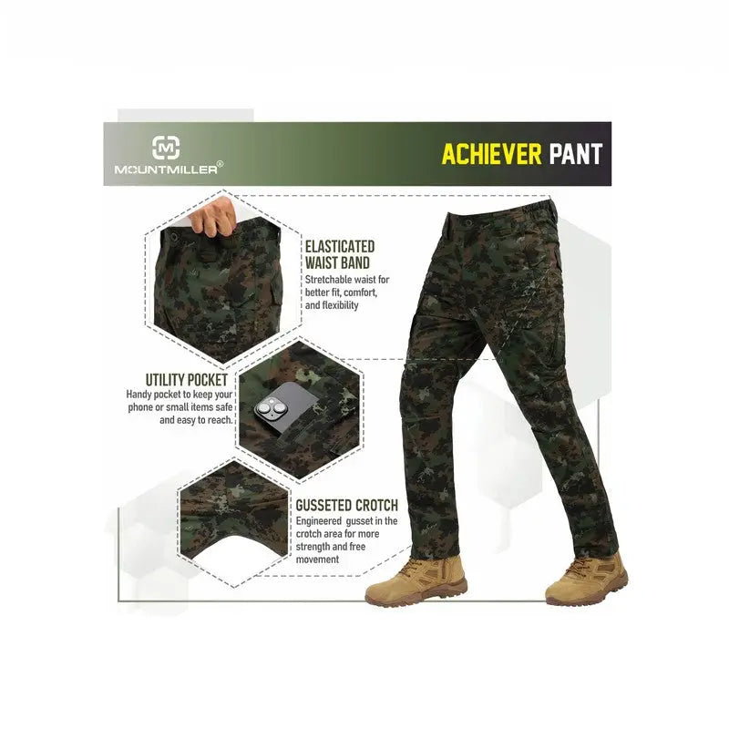 MountMiller Men’s Achiever Tactical Pant - Cargos and Pants