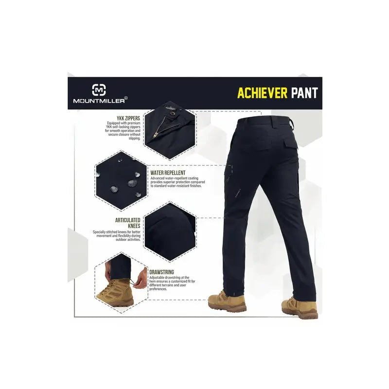 MountMiller Men’s Achiever Tactical Pant - Cargos and Pants