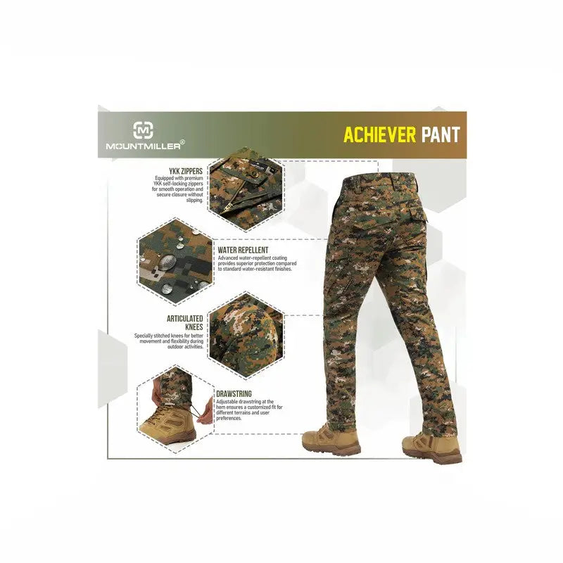 MountMiller Men’s Achiever Tactical Pant - Cargos and Pants