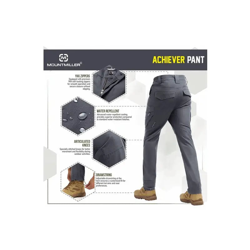 MountMiller Men’s Achiever Tactical Pant - Cargos and Pants