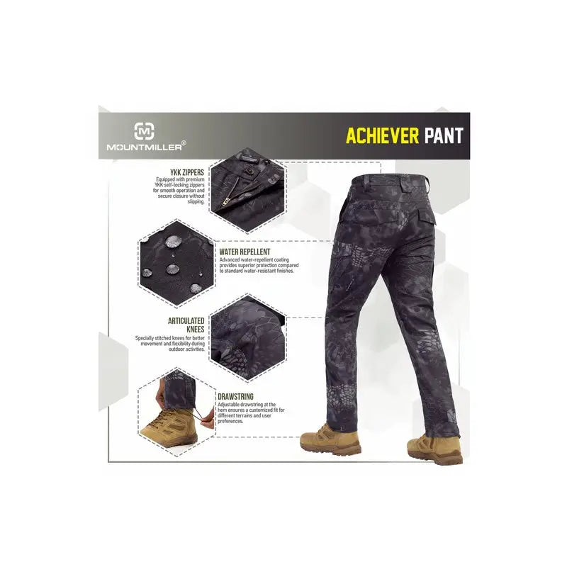 MountMiller Men’s Achiever Tactical Pant - Cargos and Pants