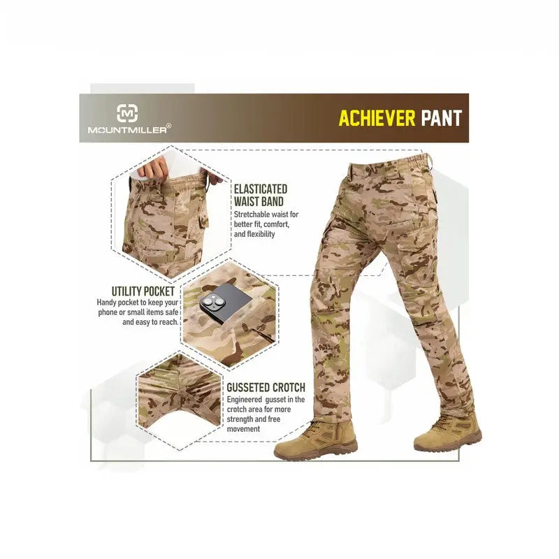 MountMiller Men’s Achiever Tactical Pant - Cargos and Pants