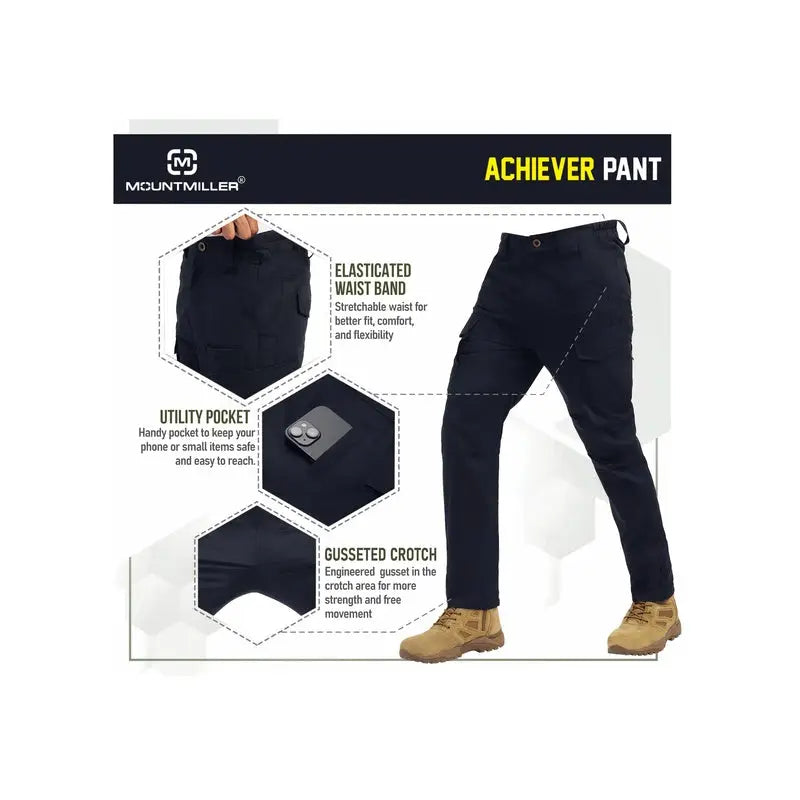 MountMiller Men’s Achiever Tactical Pant - Cargos and Pants