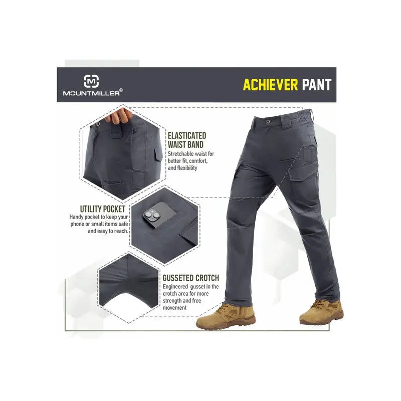 MountMiller Men’s Achiever Tactical Pant - Cargos and Pants