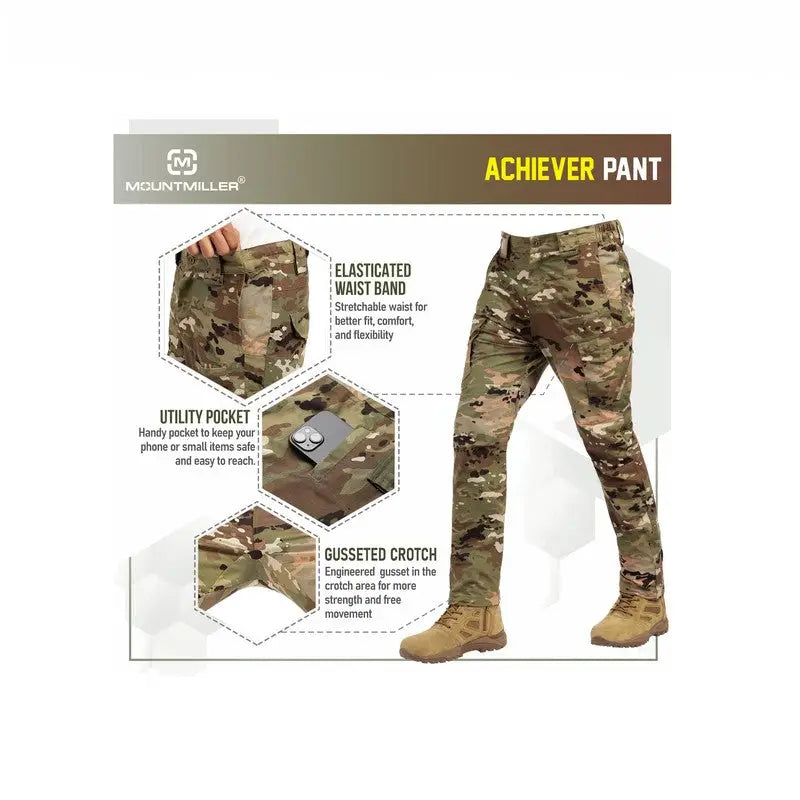 MountMiller Men’s Achiever Tactical Pant - Cargos and Pants