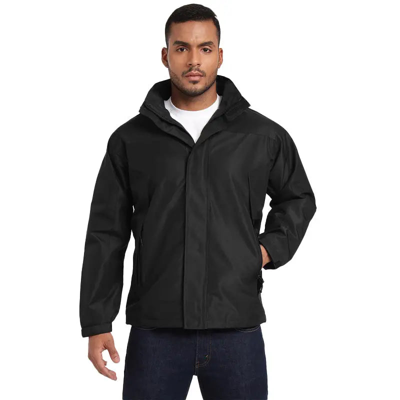 MountMiller Men’s Airshell Ripstop Windproof Jacket - Black / S - Jacket