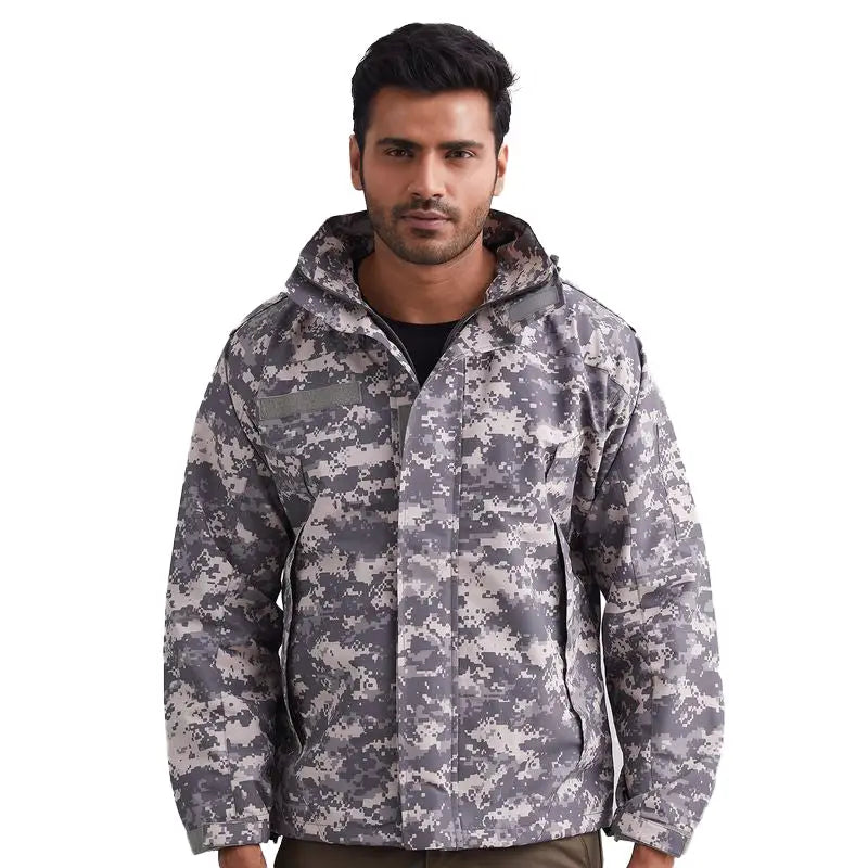 MountMiller Men’s Airshell Ripstop Windproof Jacket - GREYDIGITAL / S - Jacket
