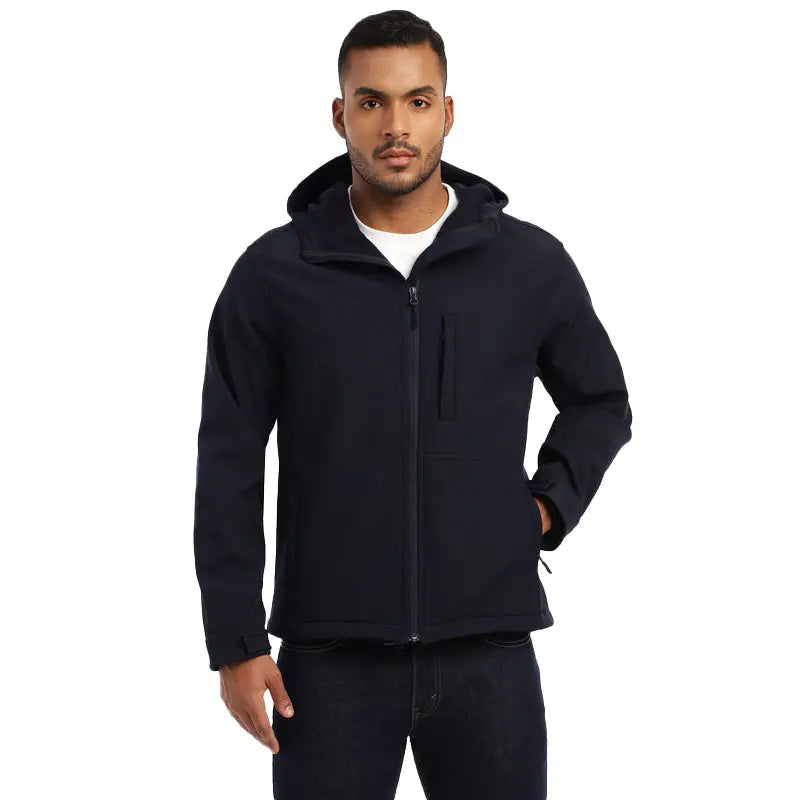 MountMiller Men’s DWR Technical Softshell Jacket - Navy / S - Jacket