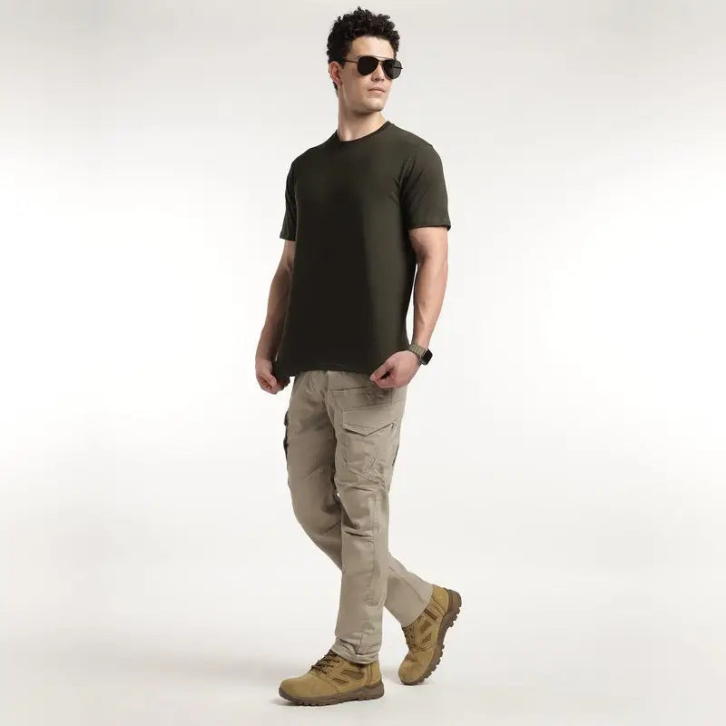 MountMiller Men’s Element Cotton Lyra Half Sleeves T-Shirt - T-shirt