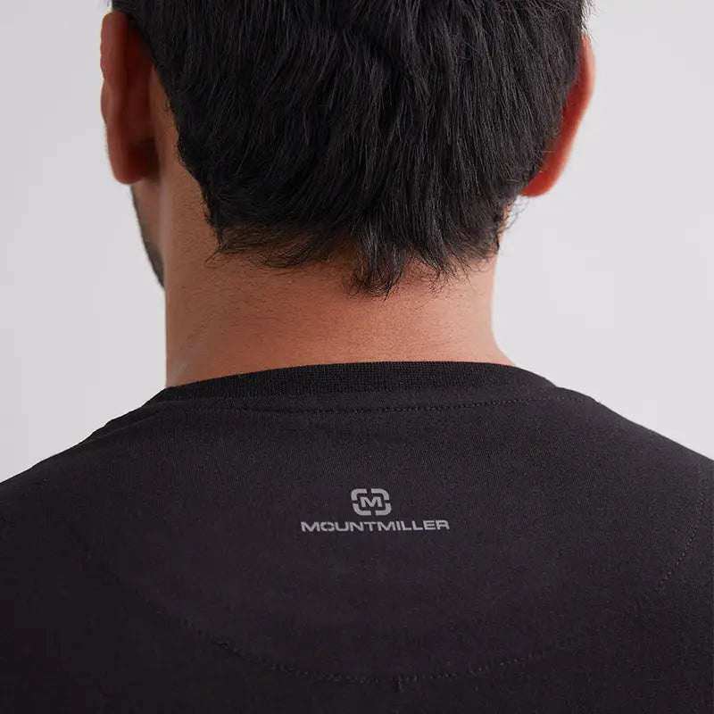 MountMiller Men’s Element Cotton Lyra Half Sleeves T-Shirt - T-shirt