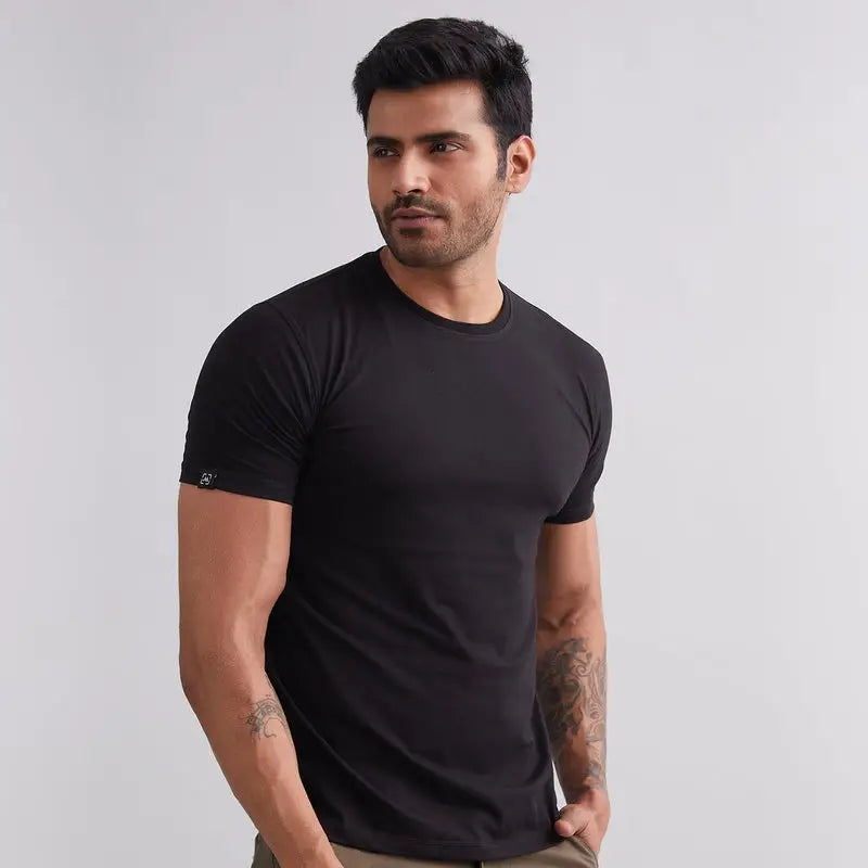 MountMiller Men’s Element Cotton Lyra Half Sleeves T-Shirt - T-shirt