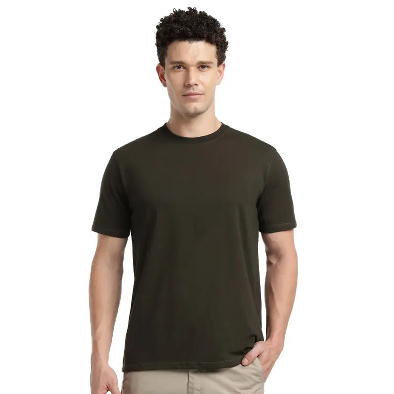 MountMiller Men’s Element Cotton Lyra Half Sleeves T-Shirt - Black / S - T-shirt