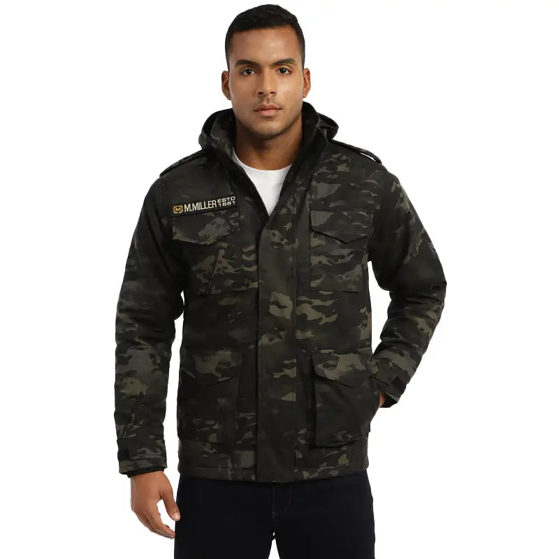 MountMiller Men’s M65 Ripstop WR Field Jacket - BLACKMULTICAM / S - Jacket