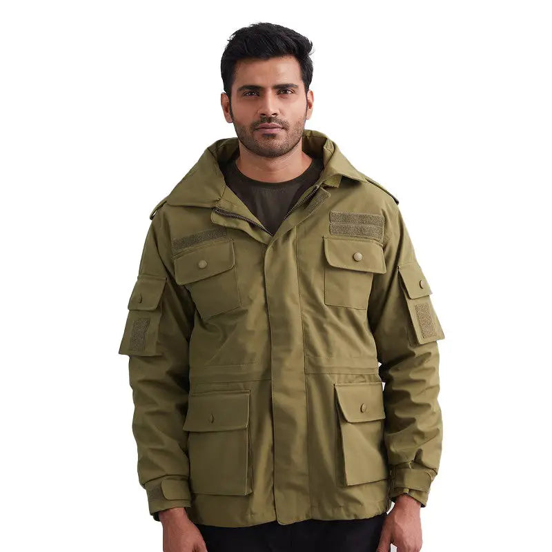 MountMiller Men’s Marshall Triple-Layer Tactical Jacket - Olive Green / S - Jackets